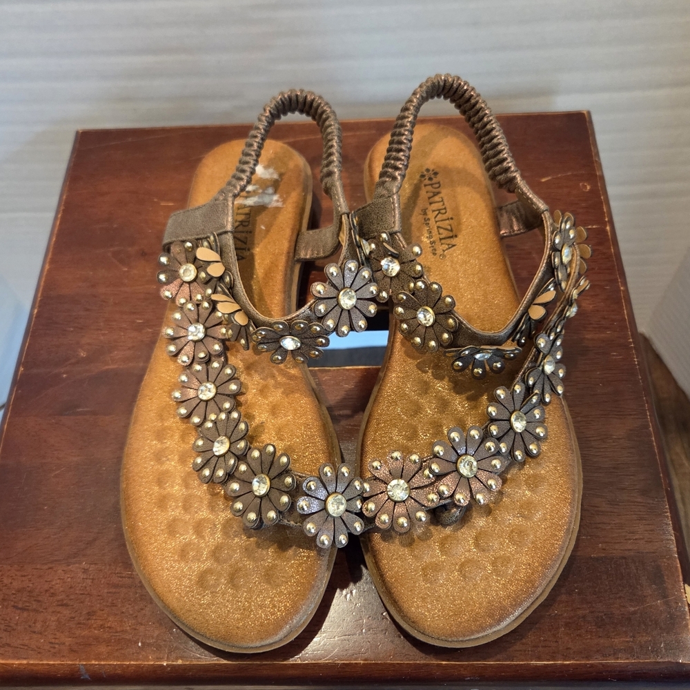 Patrizia Women's Brown Floral Sandals